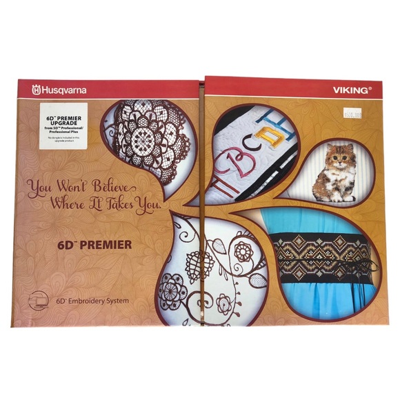 Husqvarna Viking 6D Premier Digitizing Embroidery System 10 Manuals Windows 7/8 - Picture 2 of 14